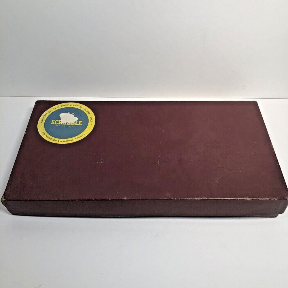 Vintage 1948 1953 Scrabble Board Game Selchow Richter Complete 100 Tiles